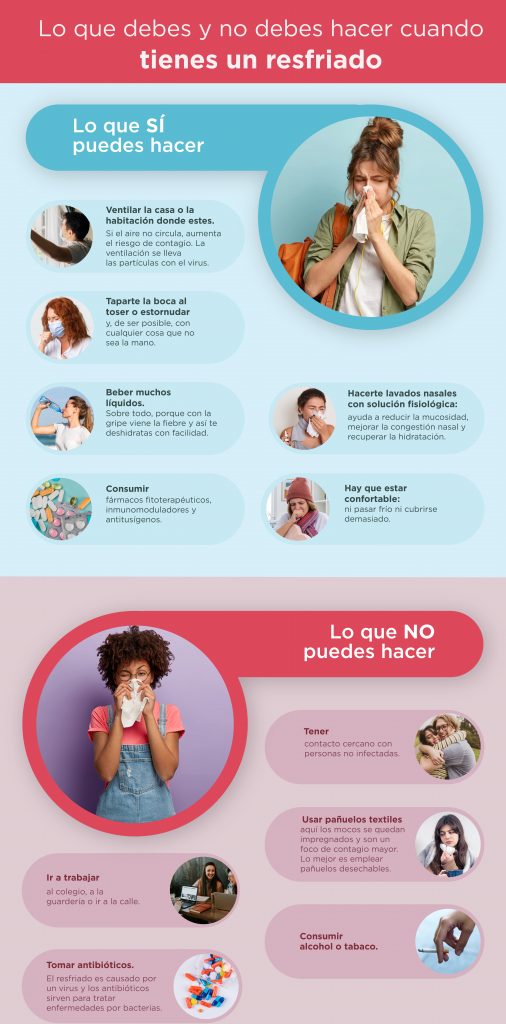 Lo que no debes hacer en un resfriado